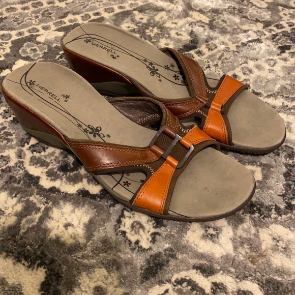 Merrell wedge casual open sandals - Picture 1 of 7